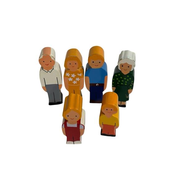 Wooden People Of The World Play set Educational Toys 16 Multi-Cultural Figures - Picture 4 of 4